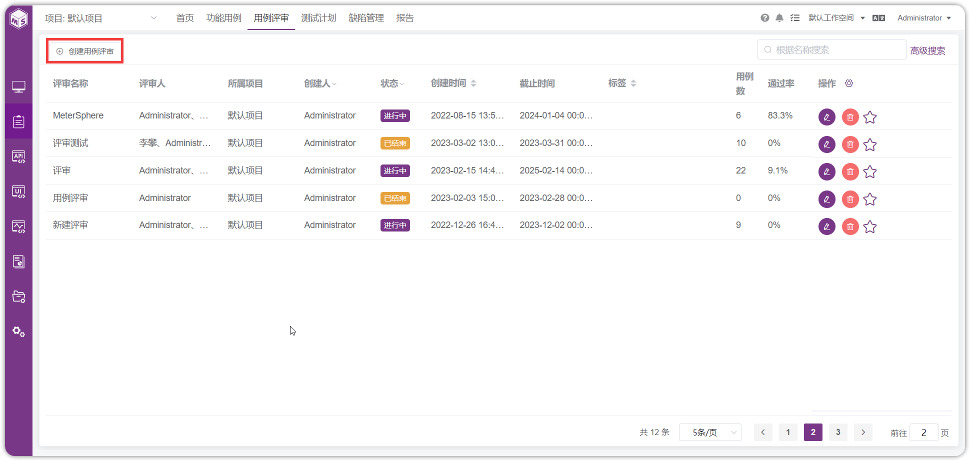 !用例评审